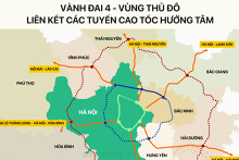 Bản đồ cho thấy Vành đai 4 đích thị là siêu dự án, liên kết loạt cao tốc quan trọng, kinh tế toàn vùng Bắc Bộ kỳ vọng đi lên