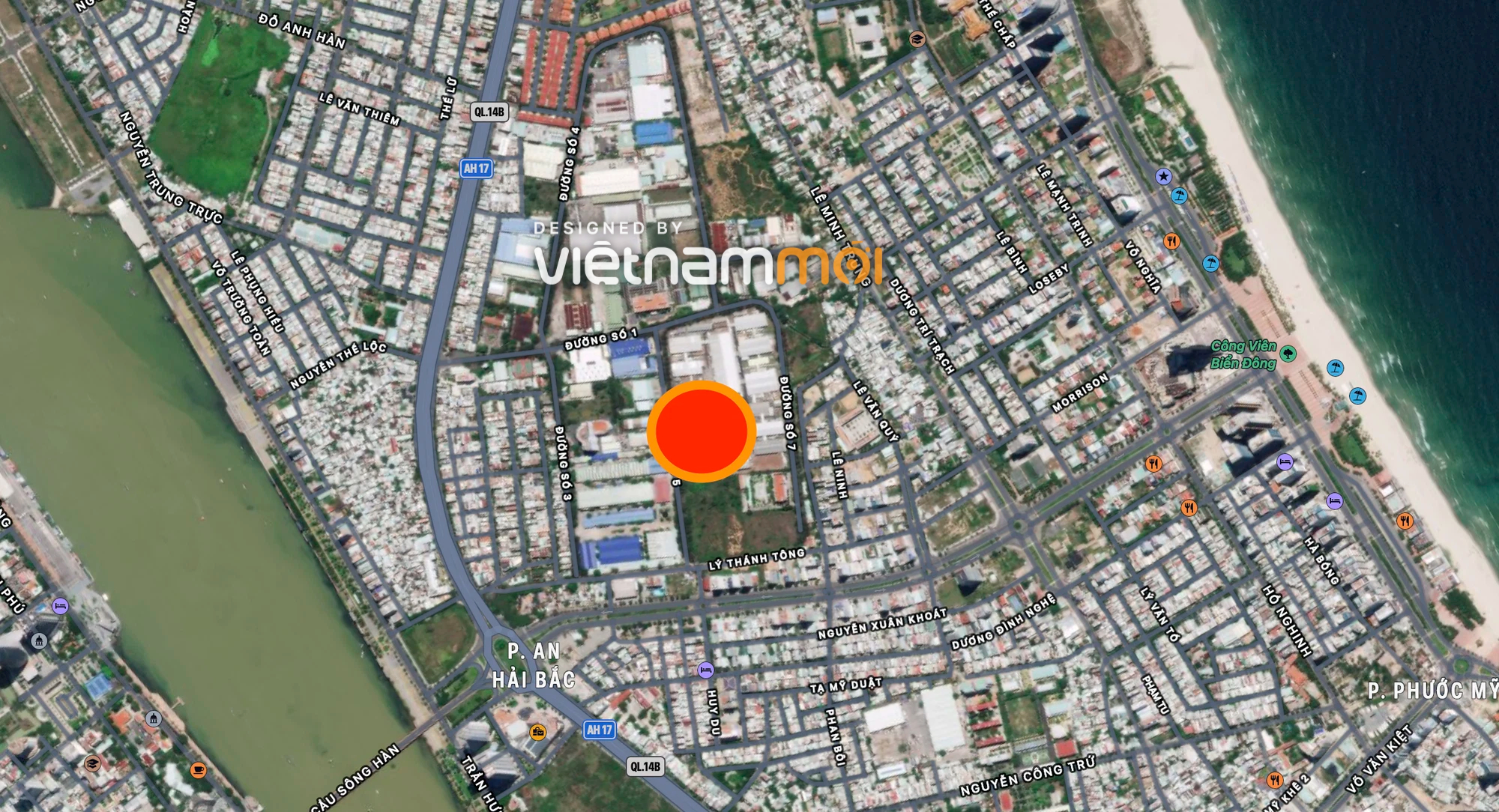 Cận cảnh vị trí quy hoạch Khu thương mại trung tâm Đà Nẵng, có quảng trường, tòa nhà biểu tượng cao 250m - Ảnh 2. Cận cảnh vị trí quy hoạch Khu thương mại trung tâm Đà Nẵng, có quảng trường, tòa nhà biểu tượng cao 250m - Ảnh 2.