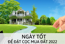 Tham khảo ngày tốt để đặt cọc mua đất mới nhất năm 2022
