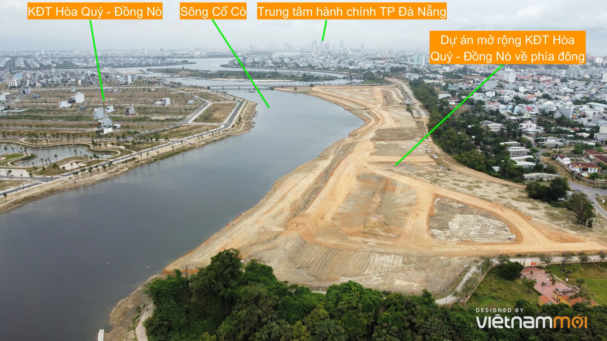 Cận cảnh khu đất gần 12 ha mặt tiền sông Cổ Cò đang làm khu đô thị hơn 3.400 tỷ ở Đà Nẵng - Ảnh 2. Cận cảnh khu đất gần 12 ha mặt tiền sông Cổ Cò đang làm khu đô thị hơn 3.400 tỷ ở Đà Nẵng - Ảnh 2.