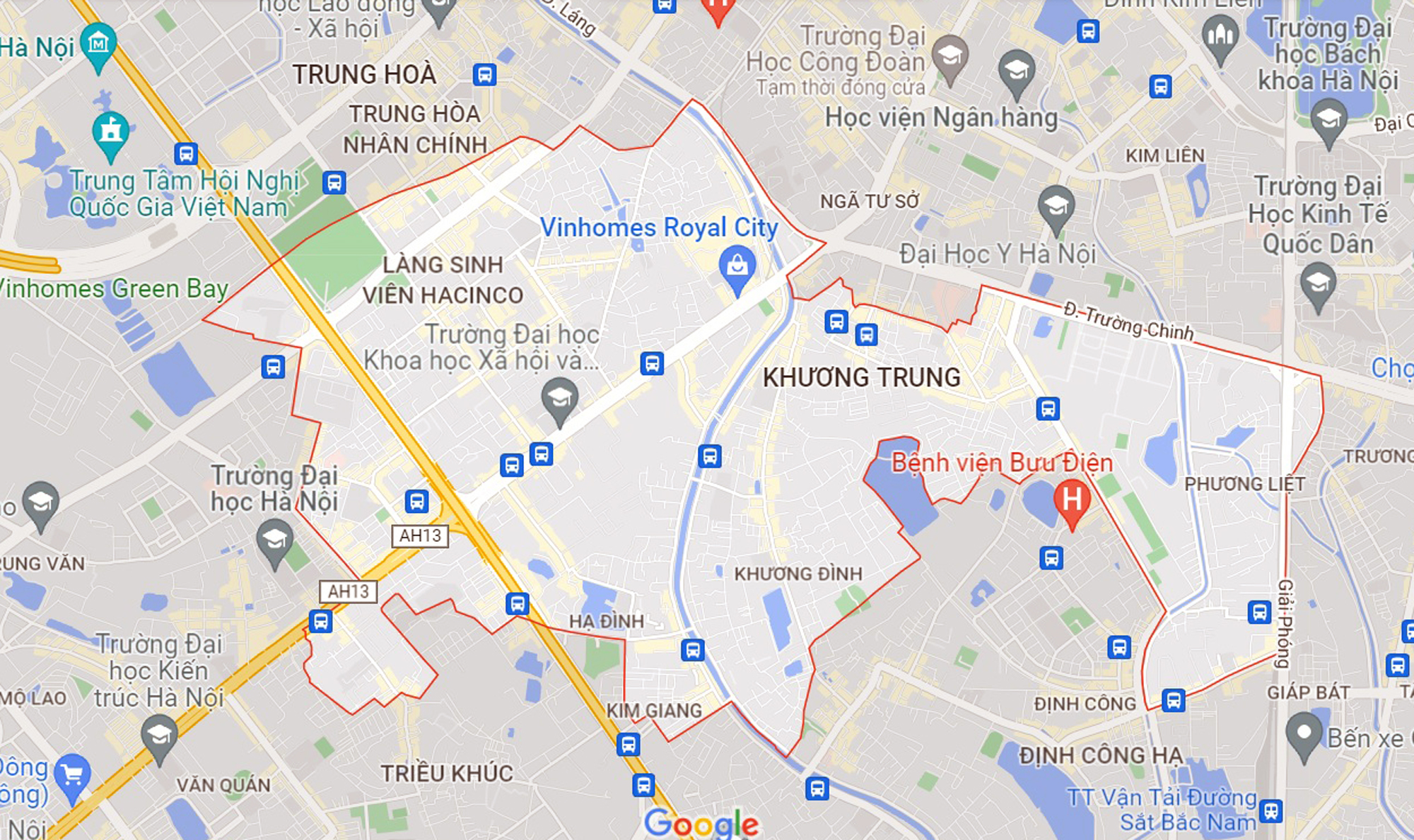 Những khu đất sắp thu hồi để mở đường ở quận Thanh Xuân, Hà Nội (phần 2) - Ảnh 1. Những khu đất sắp thu hồi để mở đường ở quận Thanh Xuân, Hà Nội (phần 2) - Ảnh 1.