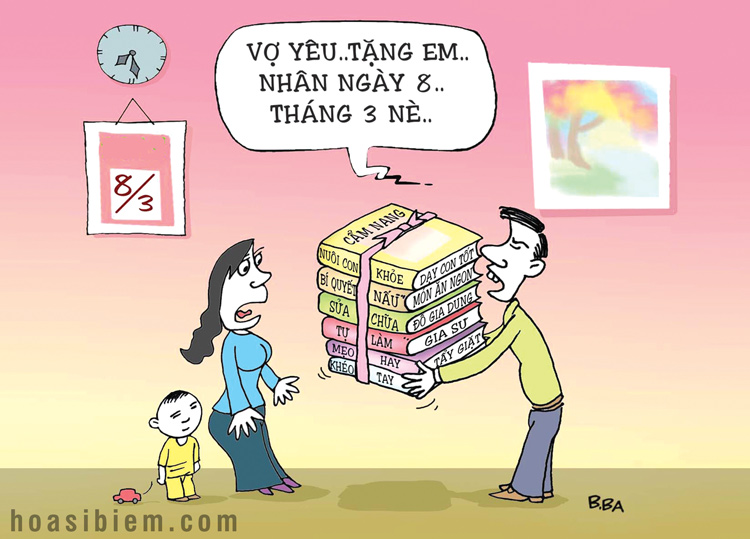20 bức tranh biếm họa ngày 8/3 đáng suy ngẫm năm 2022 - Ảnh 17.