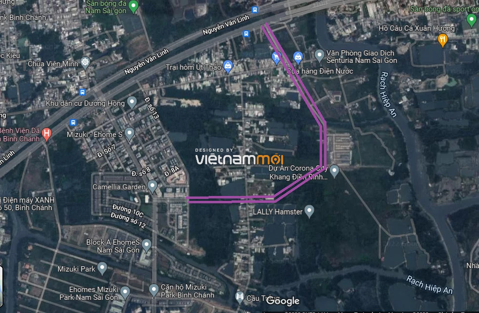 Đường sẽ mở theo quy hoạch ở xã Bình Hưng, huyện Bình Chánh, TP HCM (Phần 9) - Ảnh 3.