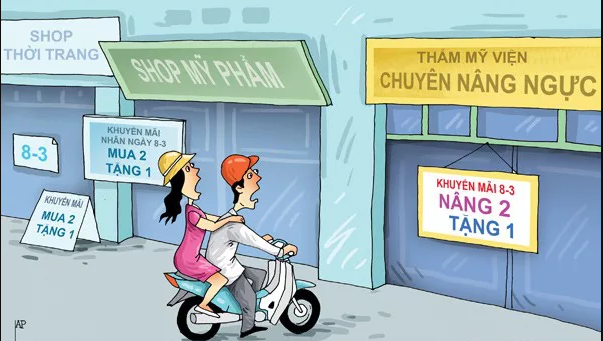 20 bức tranh biếm họa ngày 8/3 đáng suy ngẫm năm 2022 - Ảnh 6.