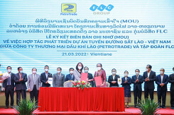 FLC 'bắt tay' doanh nghiệp Lào làm dự án Tuyến đường sắt Viêng Chăn – Vũng Áng 5 tỷ USD