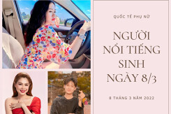 Danh sách người nổi tiếng sinh ngày 8/3