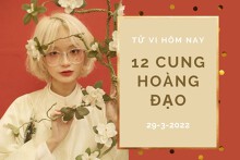 Tử vi hôm nay (29/3/2022) của 12 cung hoàng đạo: Bảo Bình tiêu tiền như nước, Thiên Bình vui vẻ