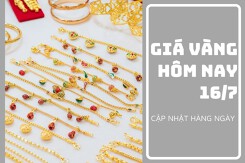 Giá vàng hôm nay 16/7: Tăng nhẹ không quá 50.000 đồng/lượng trong phiên sáng cuối tuần