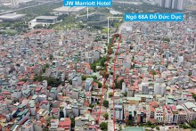 Toàn cảnh dự án đường Đỗ Đức Dục - Mễ Trì sắp thu hồi đất để xây dựng ở quận Nam Từ Liêm
