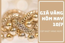 Giá vàng hôm nay 10/7: Vàng SJC giảm 200.000 đồng/lượng trong tuần qua