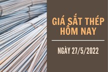 Giá sắt thép xây dựng hôm nay 27/5: Tăng hơn 100 nhân dân tệ trên Sàn Thượng Hải