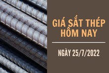 Giá sắt thép xây dựng hôm nay 25/7: Tiếp đà tăng từ cuối tuần trước