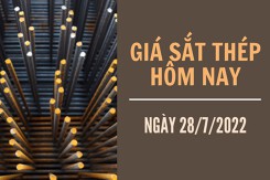 Giá sắt thép xây dựng hôm nay 28/7: Quay đầu tăng mạnh sau hai ngày giảm