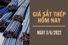 Giá sắt thép xây dựng hôm nay 3/6: Tiếp đà tăng gần 100 nhân dân tệ