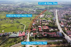 Đường sẽ mở theo quy hoạch ở thị trấn Phúc Thọ, Phúc Thọ, Hà Nội (phần 1)