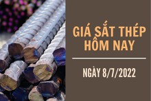 Giá sắt thép xây dựng hôm nay 8/7: Giảm trở lại trong giao dịch cuối tuần