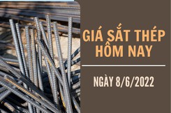 Giá sắt thép xây dựng hôm nay 8/6: Tăng nhẹ, ghi nhận mức 4.769 nhân dân tệ/tấn