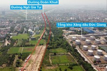 Nhiều tuyến đường đang mở theo quy hoạch ở phường Thượng Thanh, Long Biên, Hà Nội