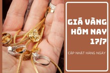 Giá vàng hôm nay 17/7: Vàng SJC giảm 550.000 đồng/lượng trong tuần qua