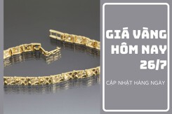 Giá vàng hôm nay 26/7: Đồng loạt quay đầu giảm mạnh không quá 1,8 triệu đồng/lượng