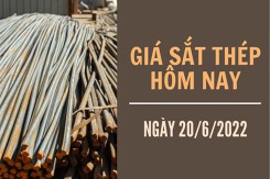 Giá sắt thép xây dựng hôm nay 20/6: Tiếp đà giảm sâu trong phiên giao dịch đầu tuần