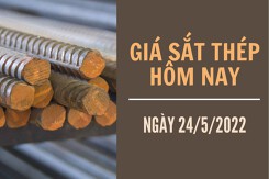 Giá sắt thép xây dựng hôm nay 24/5: Quay đầu giảm sau hai ngày tăng liên tiếp
