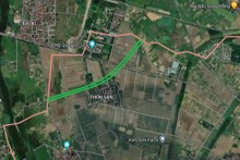 Đường có thể mở theo quy hoạch ở xã Cổ Loa, huyện Đông Anh, Hà Nội