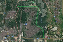 Đường sẽ mở theo quy hoạch ở xã Kim Nỗ, huyện Đông Anh, Hà Nội