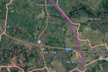Đường sẽ mở theo quy hoạch ở xã Dân Lực, Triệu Sơn, Thanh Hoá
