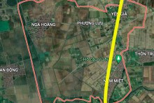 Đường sẽ mở theo quy hoạch ở xã Yên Giả, huyện Quế Võ, Bắc Ninh