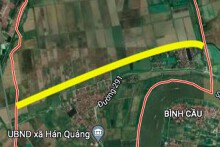 Đường sẽ mở theo quy hoạch ở xã Hán Quảng, huyện Quế Võ, Bắc Ninh