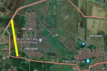 Đường sẽ mở theo quy hoạch ở xã Trí Quả, huyện Thuận Thành, Bắc Ninh