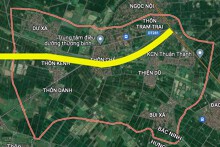 Đường sẽ mở theo quy hoạch ở xã Ninh Xá, huyện Thuận Thành, Bắc Ninh