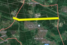Đường sẽ mở theo quy hoạch ở xã Nguyệt Đức, huyện Thuận Thành, Bắc Ninh