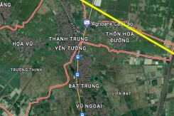 Đường sẽ mở theo quy hoạch ở xã Trường Thịnh, Ứng Hoà, Hà Nội