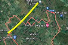 Đường sẽ mở theo quy hoạch ở xã Trầm Lộng, Ứng Hoà, Hà Nội