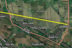 Đường sẽ mở theo quy hoạch ở xã Đại Hùng, Ứng Hoà, Hà Nội
