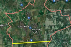 Đường sẽ mở theo quy hoạch ở xã Kim Đường, Ứng Hoà, Hà Nội
