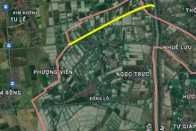 Đường sẽ mở theo quy hoạch ở xã Đông Lỗ, Ứng Hoà, Hà Nội