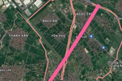 Đường có thể mở theo quy hoạch ở xã Kim Hoa, Mê Linh, Hà Nội