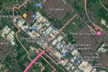 Đường sẽ mở theo quy hoạch ở thị trấn Chi Đông, Mê Linh, Hà Nội