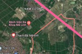 Đường có thể mở theo quy hoạch ở xã Hoàng Kim, Mê Linh, Hà Nội