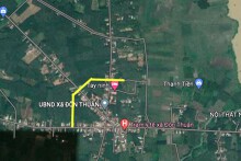 Đường sẽ mở theo quy hoạch ở xã Đôn Thuận, thị xã Trảng Bàng, tỉnh Tây Ninh (phần 2)