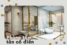 Những lưu ý quan trọng khi thiết kế phòng tắm tân cổ điển