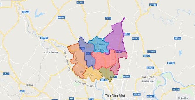 Đường sẽ mở ở thị xã Bến Cát mới nhất