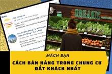 Mách bạn những cách bán hàng trong chung cư đắt khách nhất