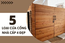 Top 5 loại cửa cổng nhà cấp 4 đẹp và chất lượng nhất 2022
