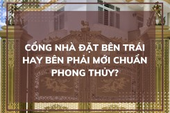 Cổng nhà đặt bên trái hay bên phải mới chuẩn phong thủy?