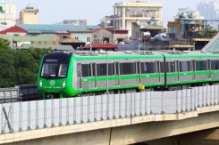 Lượng khách đi tàu Cát Linh - Hà Đông tăng 2,5 lần so với ban đầu