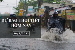Dự báo thời tiết hôm nay 10/7/2022: Hà Nội mưa về sáng và đêm, Đà Nẵng và TP HCM tiếp tục có mưa to đến rất to